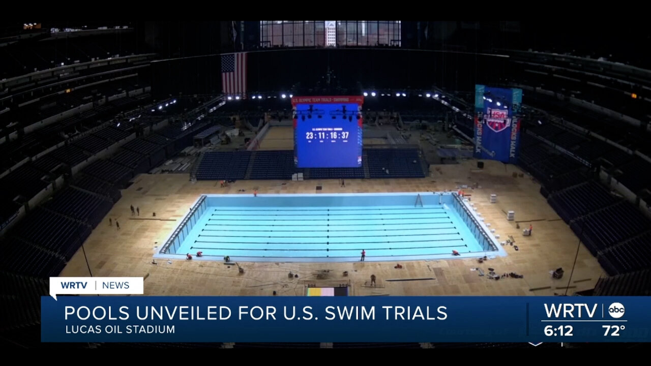 June 5, 2024 - Massive Pools for Olympic Swim Trials Unveiled in Indy