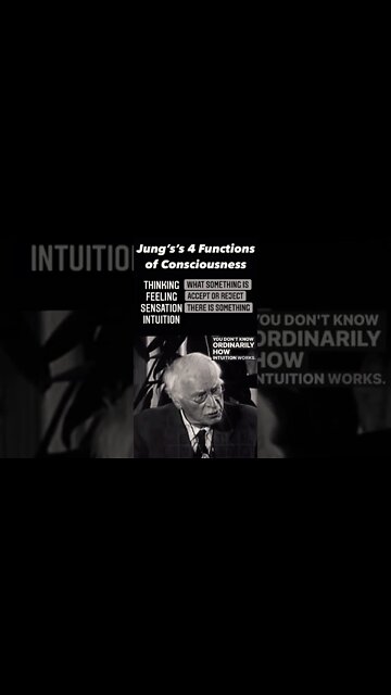 Carl Jung’s 4 Functions of Mind #Jung #Psychology #Consciousness