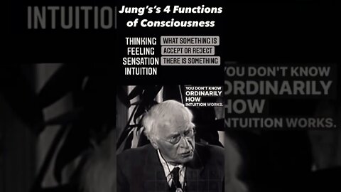 Carl Jung’s 4 Functions of Mind #Jung #Psychology #Consciousness