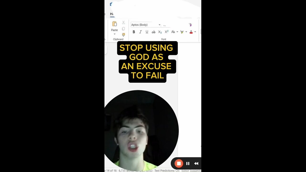 STOP USING GOD AS AN EXCUSE TO FAIL