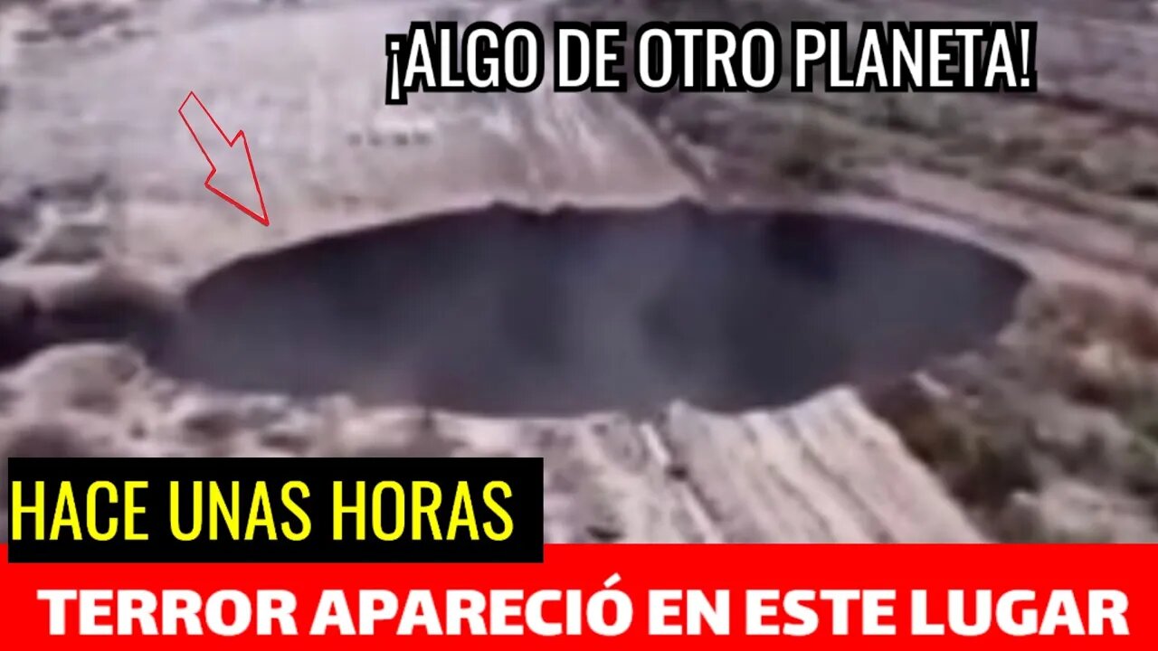 Terror algo de otro planeta dejo este cráter en este pueblo dejando un círculo perfecto