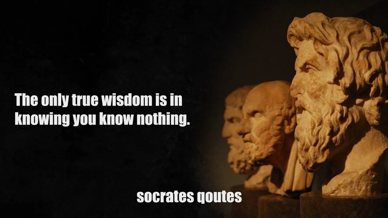 SOCRATES - LIFE CHANGING Quotes - STOIC WISDOM