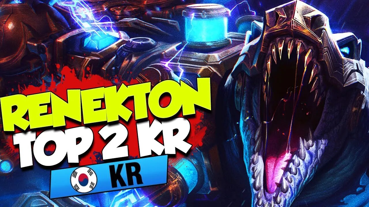 TOP 2 RENEKTON COREANO VIRANDO UM JOGO QUE COMEÇOU PERDENDO - LOL KR