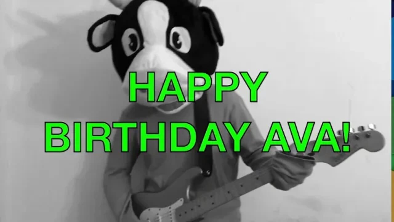 Happy Birthday AVA! - COW Happy Birthday Song