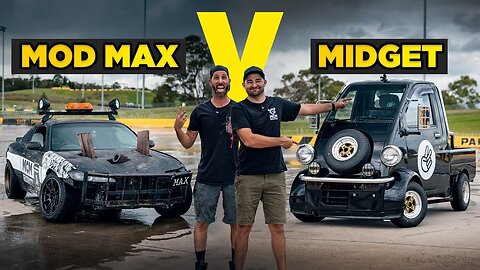 Exploding our car on the Skid Pan 😭 (V8 Silvia vs Big Block Midget)