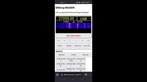 WebSDR Handyseite