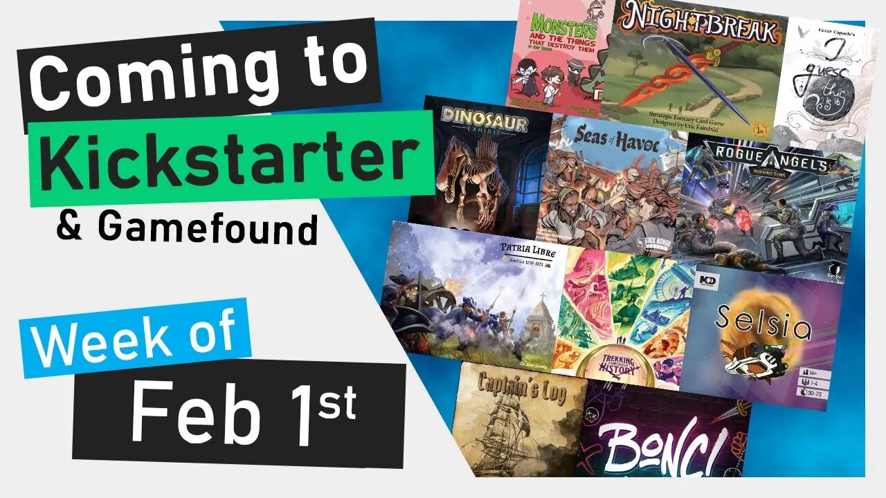 📅Kickstarter Boardgames | Seas of Havoc, Trekking Through History, Rogue Angels, I Guess this is it