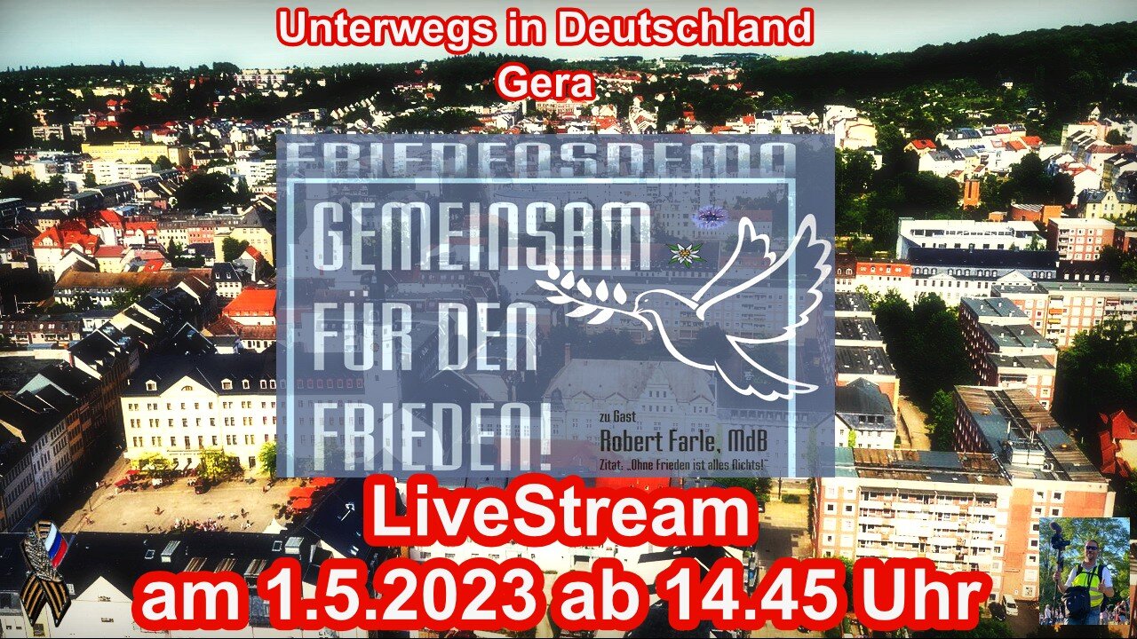 Live Stream am 1.5.2023 aus Gera