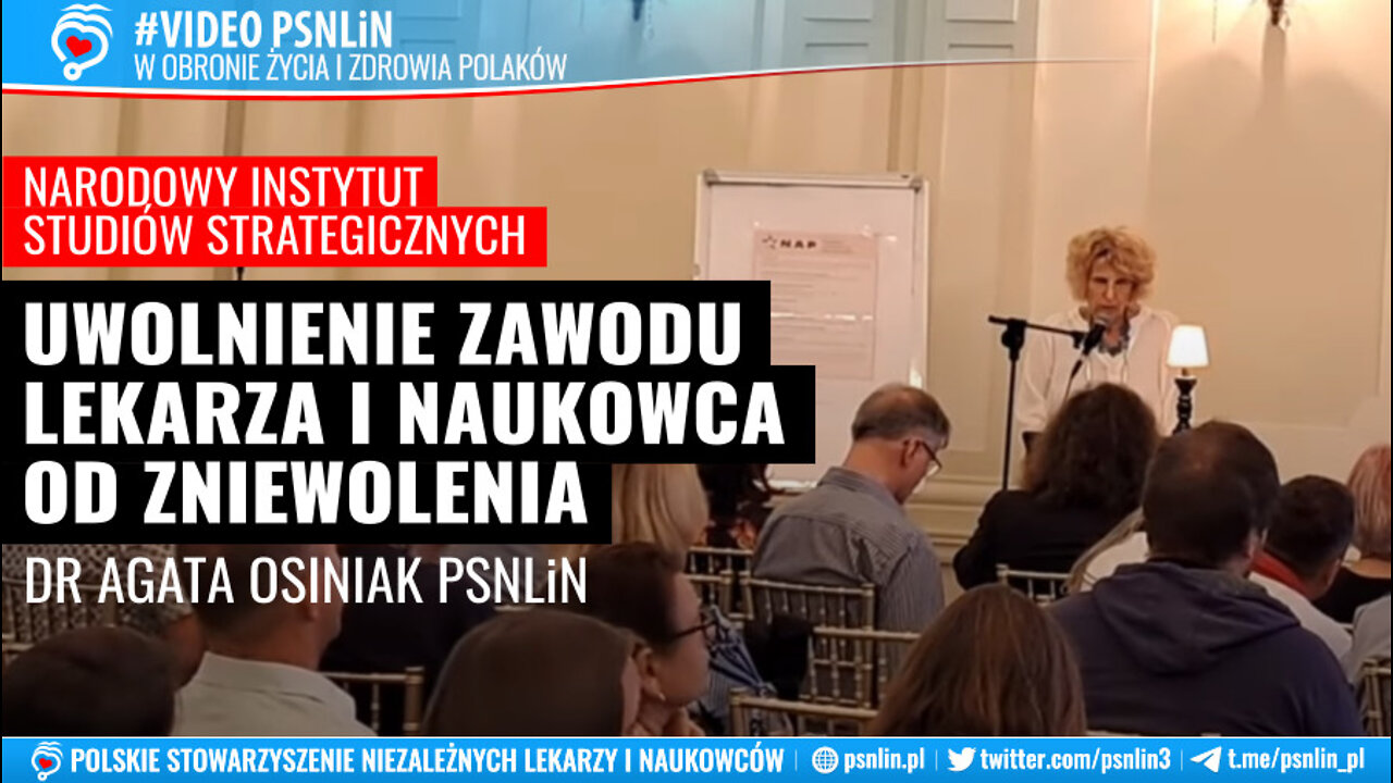 Uwolnienie zawodu lekarza i naukowca od zniewolenia - dr Agata Osiniak