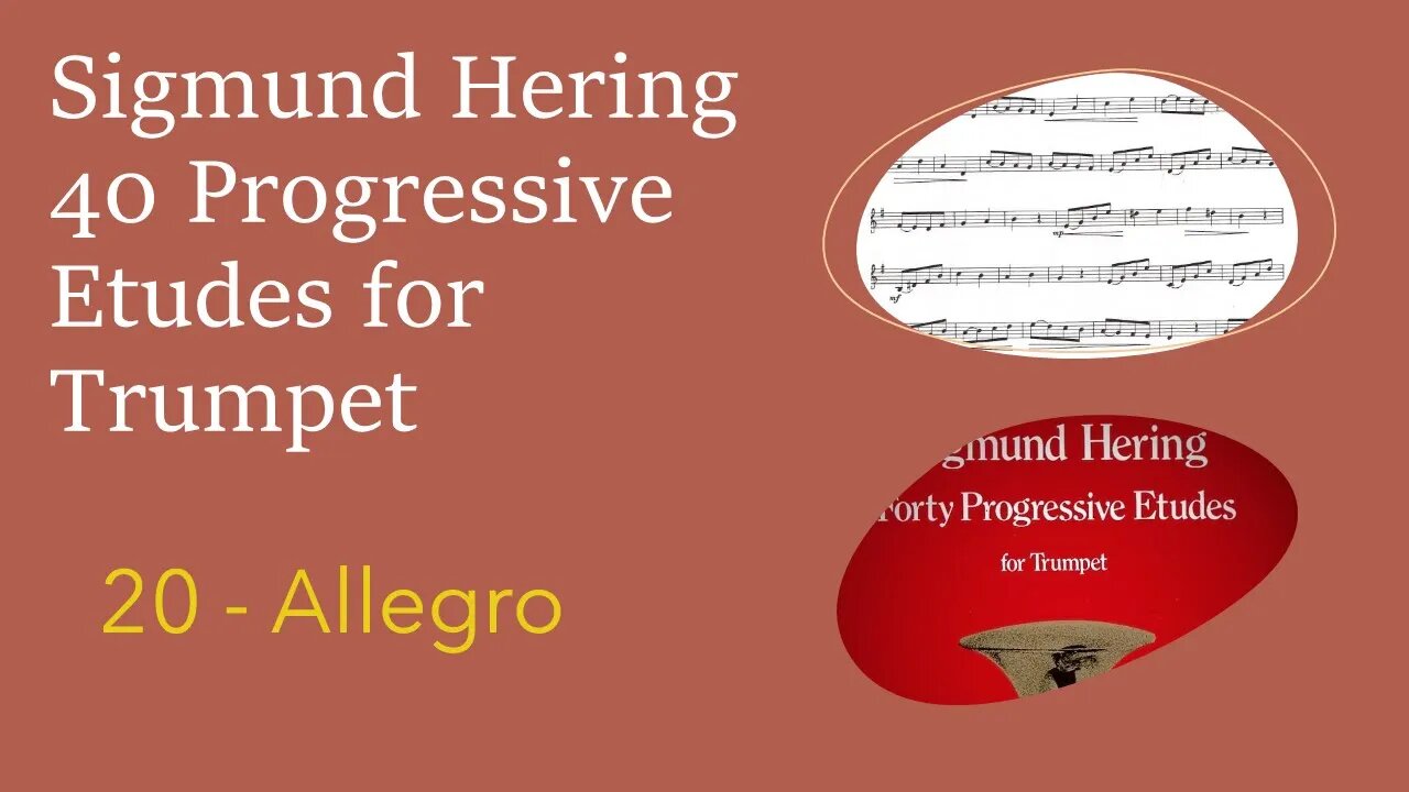 Sigmund Hering 40 Progressive Etudes for Trumpet - 20 Allegro