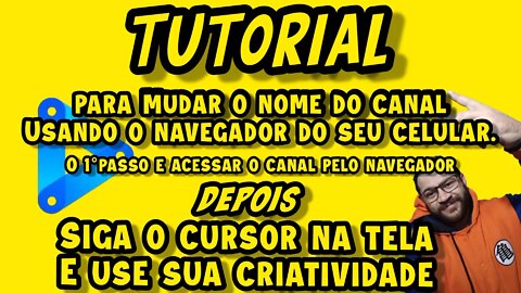 Tutorial como mudar o nome do seu canal na Cos.tv