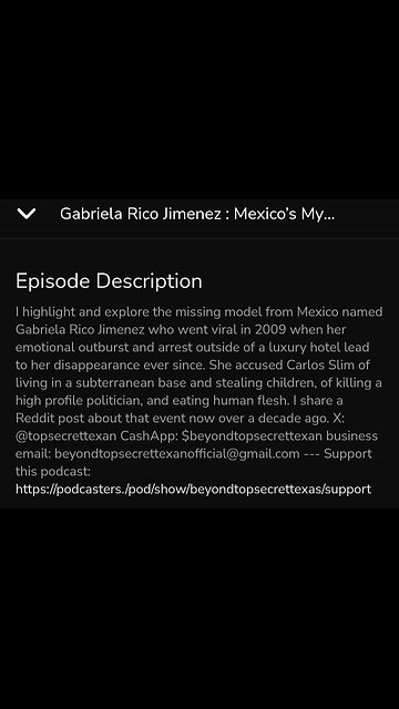 SHE SAID THEY EAT HUMANS AND STEAL CHILDREN SHE SAID AND THEN WENT MISSING