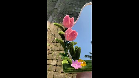 Genevieve Mirror🌷 #mirror #aestheticmirror #cermin #buket #buketbunga #bungakawatbulu
