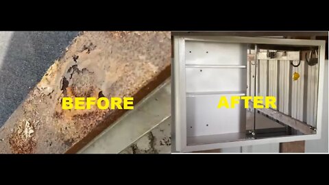 Rust Converter Project - Treating Rust & Painting An Old Medicine Cabinet Project