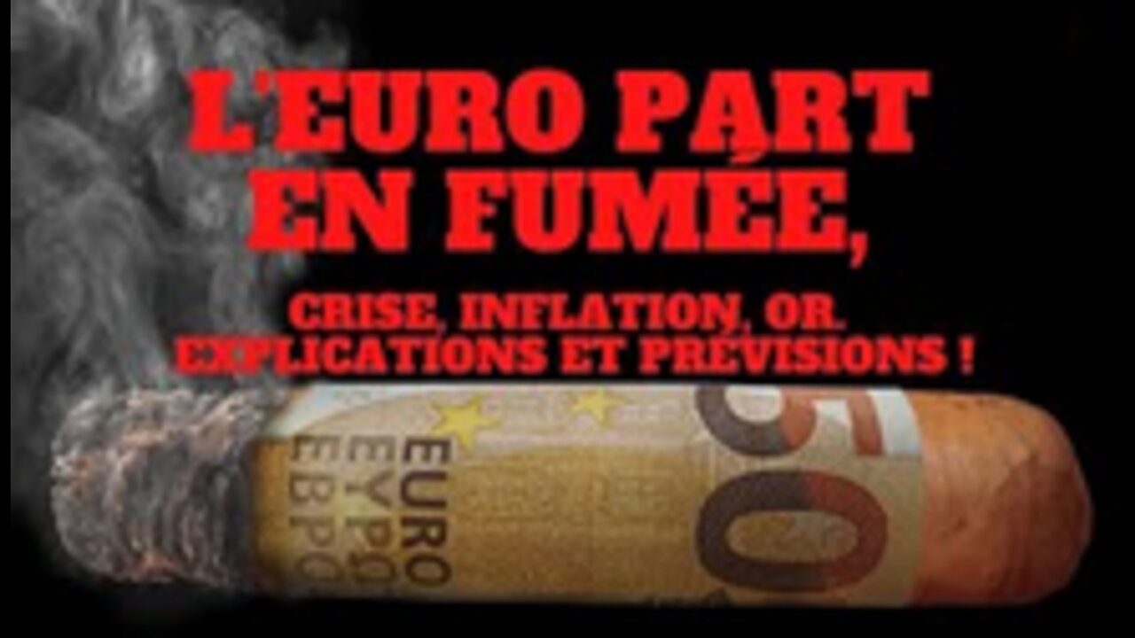 L'euro part en fumée! Crise, inflation. Explications et prévisions !