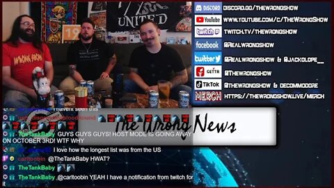 VOD: The Wrong News! (9-6-22) With Guest host BearTN!