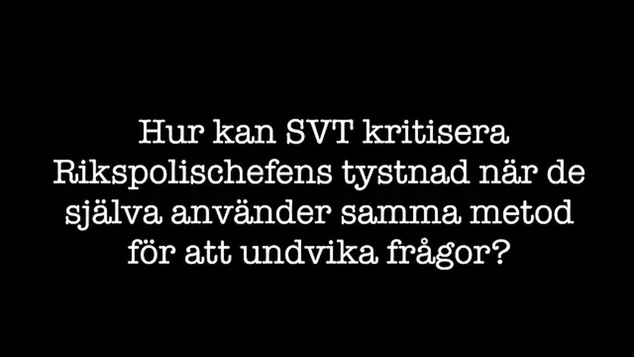 Jag ringer Anders Sunkvist med anledning av deras kritik gällande Rikspolischefens tystnad