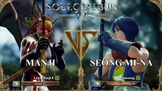 Manji (Lord Manji 8) VS Seong Mi-na (Âmesang) (SoulCalibur™ VI: Online)