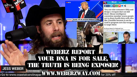 WEBERZ REPORT - YOUR DNA IS FOR SALE, THE TRUTH IS BEING EXPOSED!