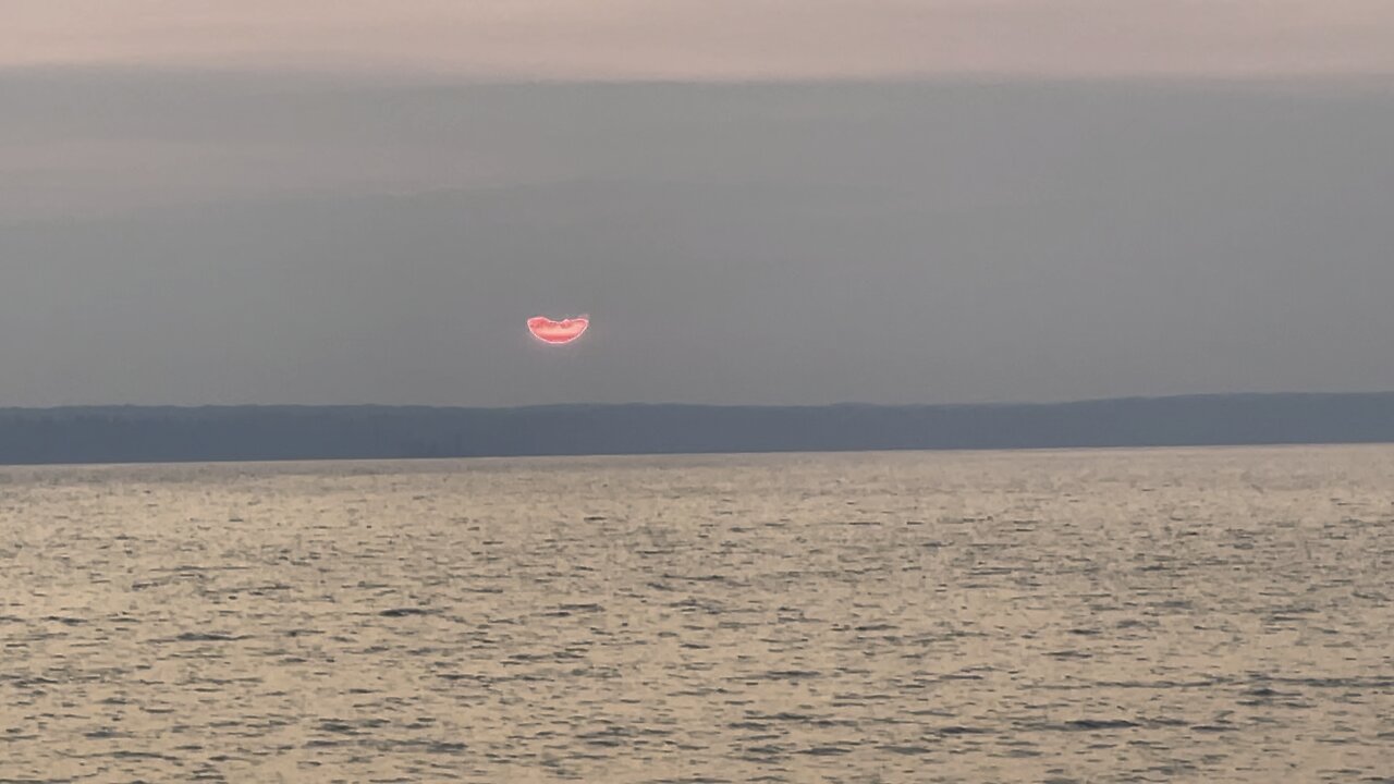 sunset in national park of Prince Albert