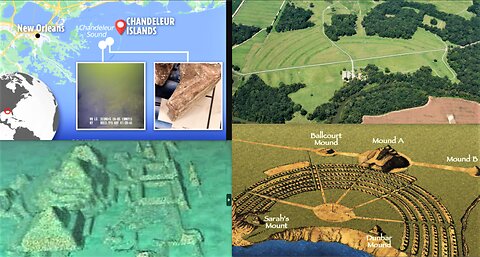 ATLANTEAN PYRAMID OFF NEW ORLEANS?*POVERTY POINT LA MASSIVE EARTHWORKS A WARNING IN TIME?*