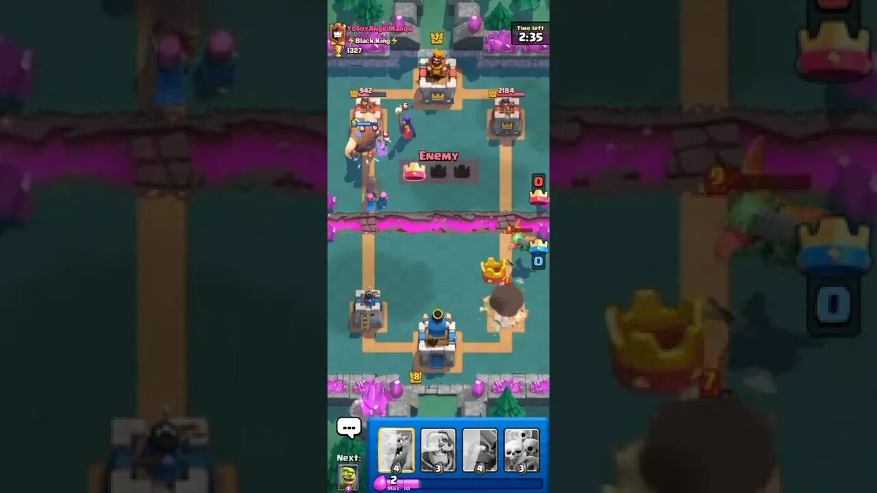 vs YoSoyAngelMarque - Clash Royale #shorts