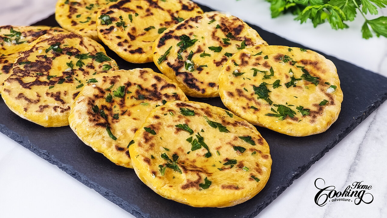 Quick and Easy Pumpkin Flatbreads - No Yeast Needed!