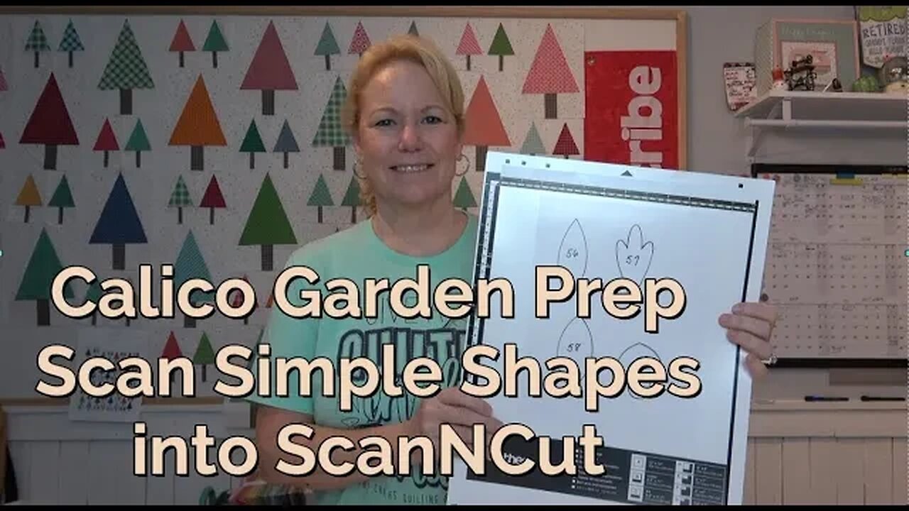 Prep for Lori Holt's Calico Garden Quilt! Scan Simple Shapes, ScanNCut & Upload to Brother Canvas