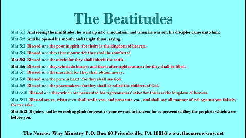 The Beatitudes