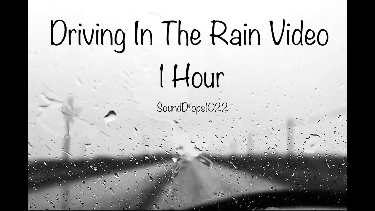 Hear The Sounds Of The Road With 1 Hour Of Driving In The Rain Sounds Video