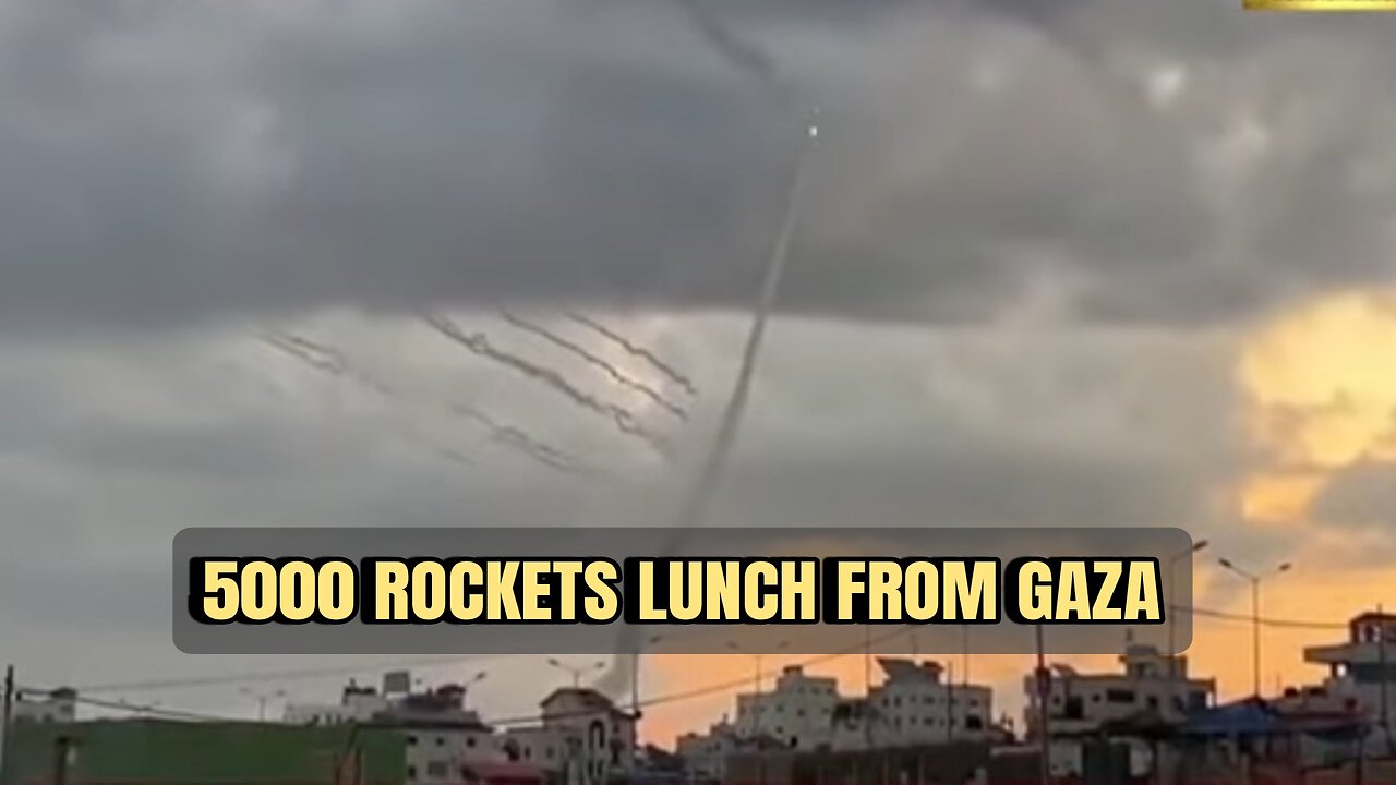 🔴 BREAKING NEWS: Look thousand of Rockets Lunch From Gaza to Israel.