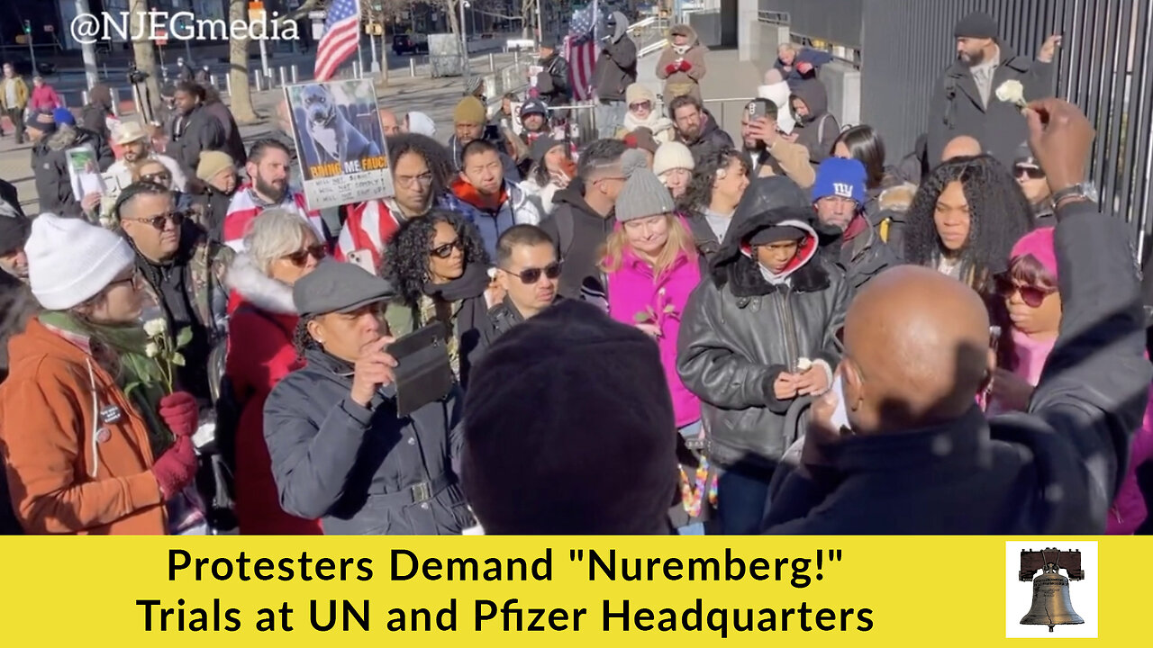 Protesters Demand "Nuremberg!" Trials at UN and Pfizer Headquarters