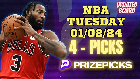 #PRIZEPICKS | BEST PICKS FOR #NBA TUESDAY | 01/02/24 | PROP BETS | #BESTBETS | #BASKETBALL | TODAY