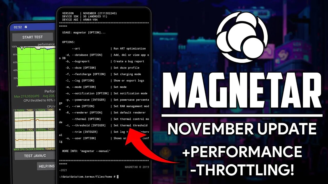 MAGNETAR NOVEMBER | MELHOR DESEMPENHO SEM THROTTLING DE CPU! | ROOT