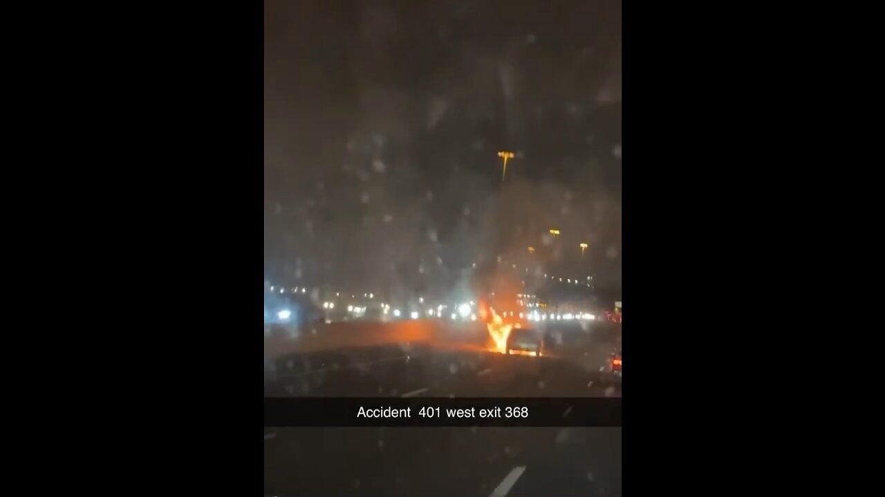 Toronto Fire On Highway 401