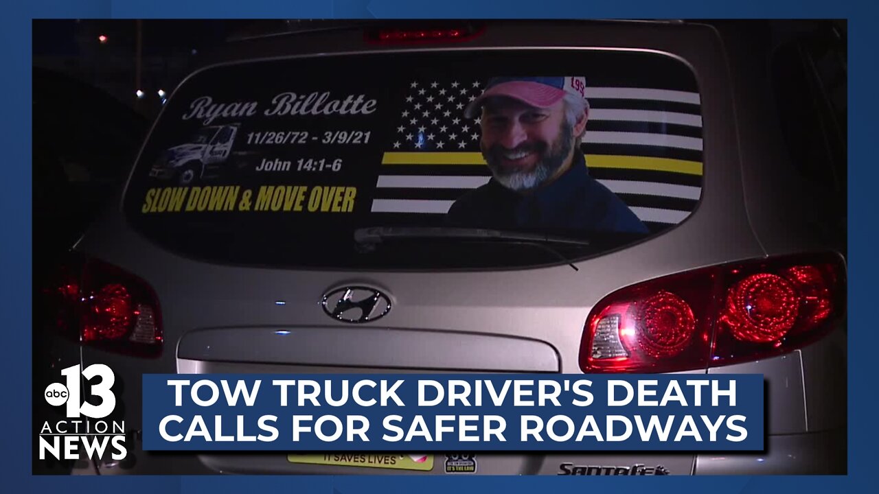 Tow truck driver's death continues to spark calls for safer roadways