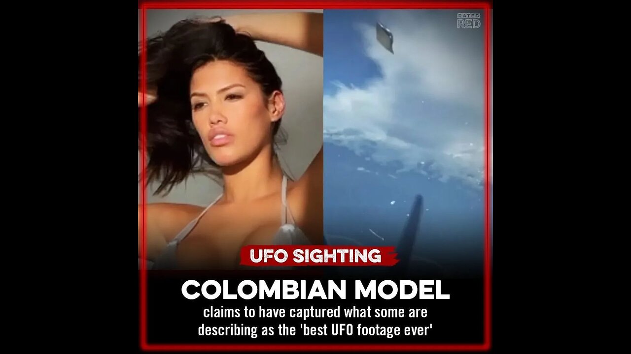 Colombian Model shares video of a UFO