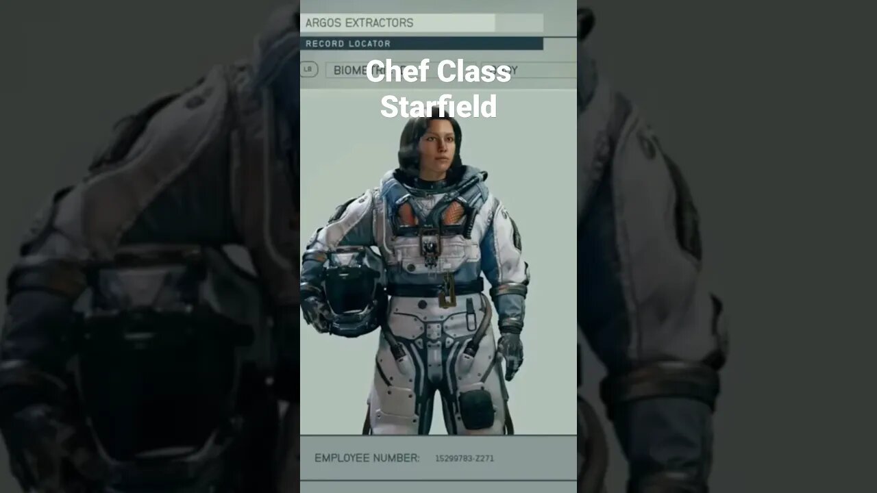 Chef Class in Starfield #starfield