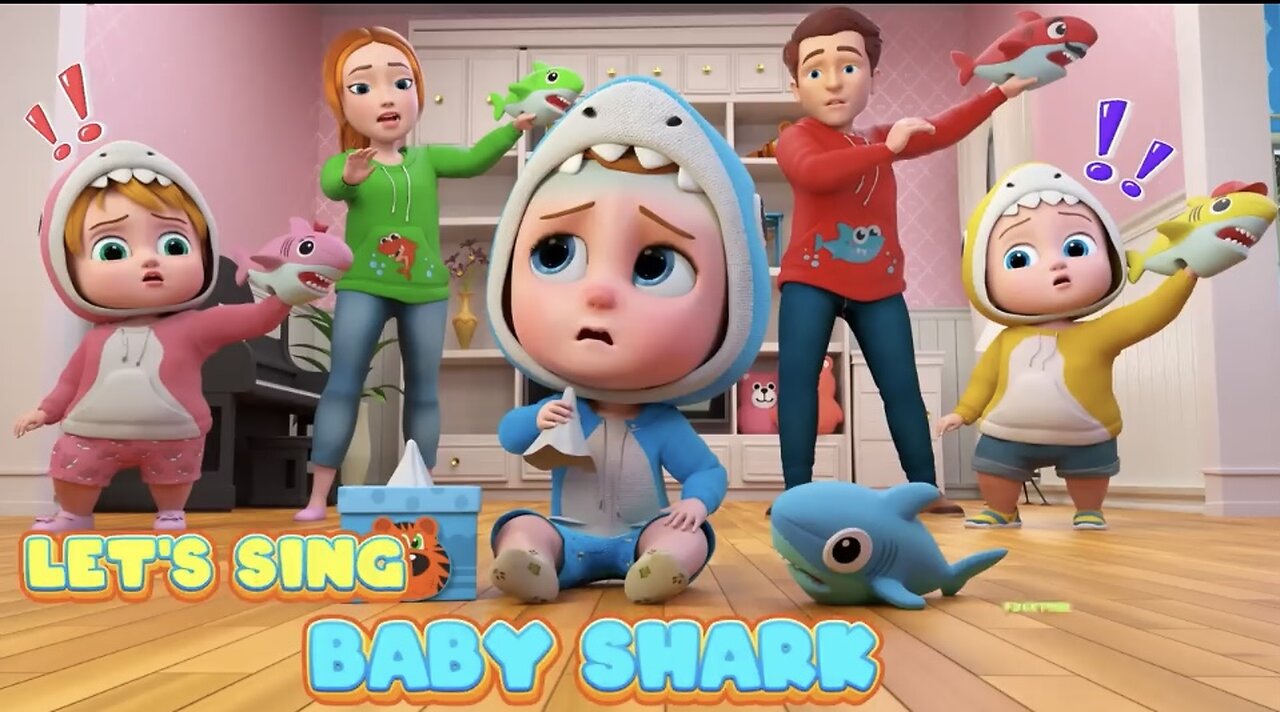 Baby Shark Doo Doo Doo! Kids Nursery Rhymes and Funny Songs