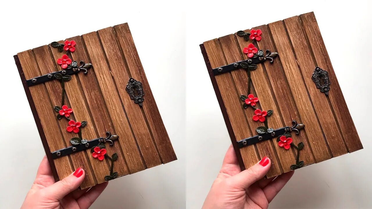 DIY Notepad Decor Idea from cardboard | Diy Notebook Cover