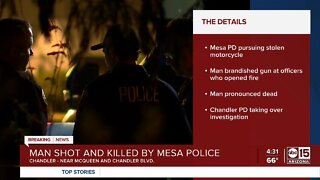 Chandler PD: Mesa officers involved in deadly shooting near McQueen Road and Chandler Blvd.