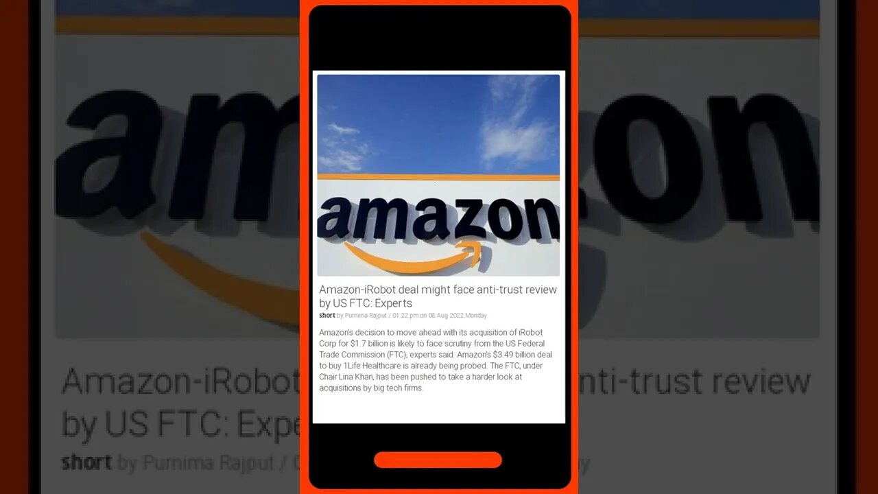 Latest Headlines: Amazon-iRobot deal might face anti-trust review by US FTC: Experts #shorts #news