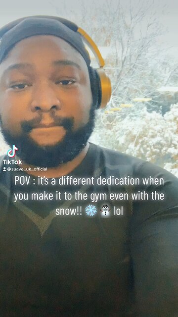 #gym #snow #dedication