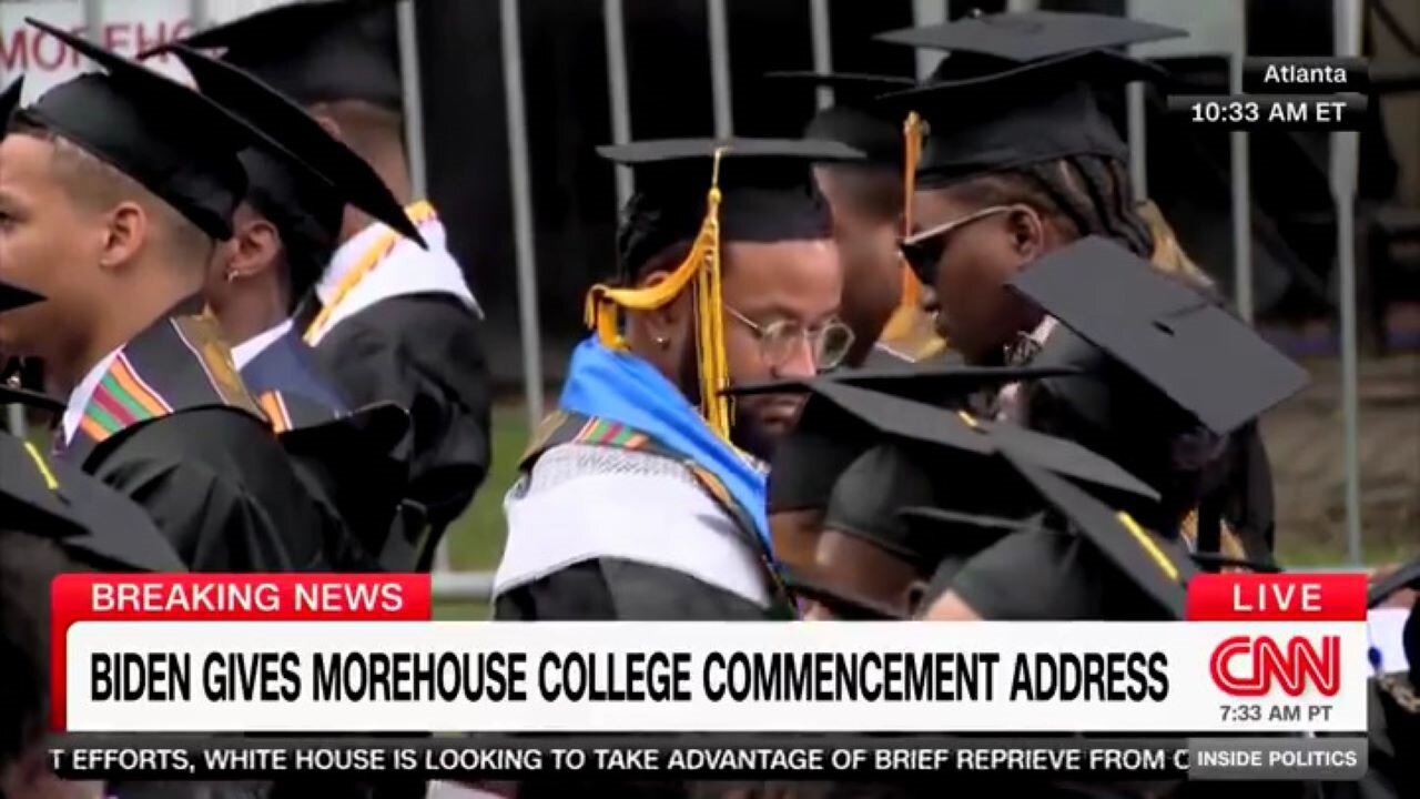 Morehouse Students Turn Their Backs On Biden