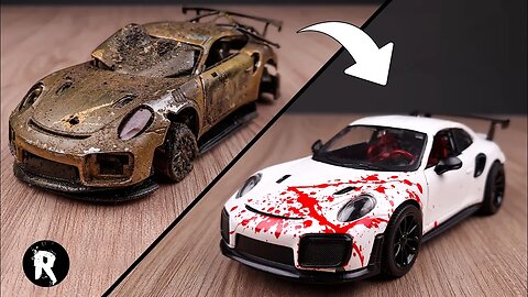 Porsche 911 GT Restoration BlooD Splatter Effect