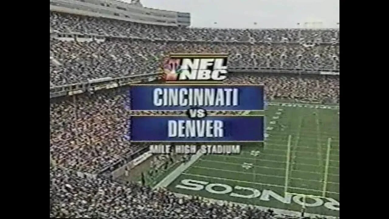 1997-09-21 Cincinnati Bengals vs Denver Broncos