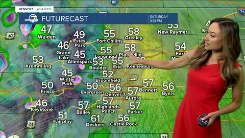 Increasing clouds and highs in the 50s Saturday