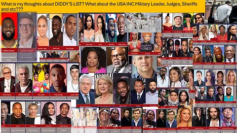 THOUGHTS ABOUT P-DIDDY'S LIST? MISSING THE USA INC LEADERS