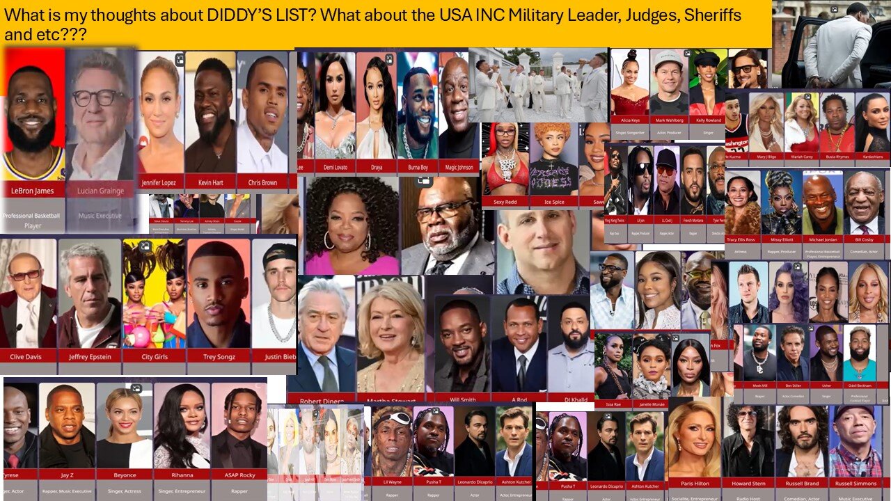THOUGHTS ABOUT P-DIDDY'S LIST? MISSING THE USA INC LEADERS