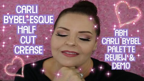 CARLI BYBEL-ESQUE HALF CUT CREASE - ABH CARLI BYBEL PALETTE DEMO & REVIEW l Sherri Ward